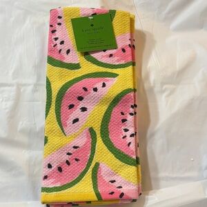 Kate Spade Pink and Yellow Watermelon Towel Set (2 towels)